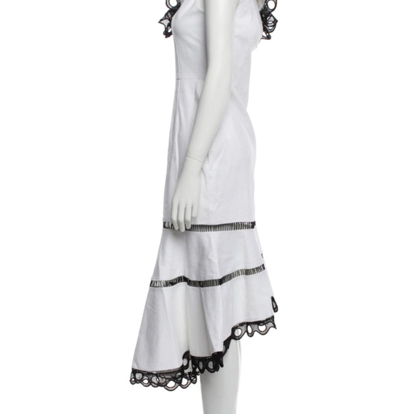 Alexis One-Shoulder Midi Length Dress Size: XS - Picture 2 of 3